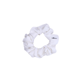 Pure White Satin Scrunchie - ElleaShop