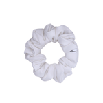 Pure White Satin Scrunchie - ElleaShop