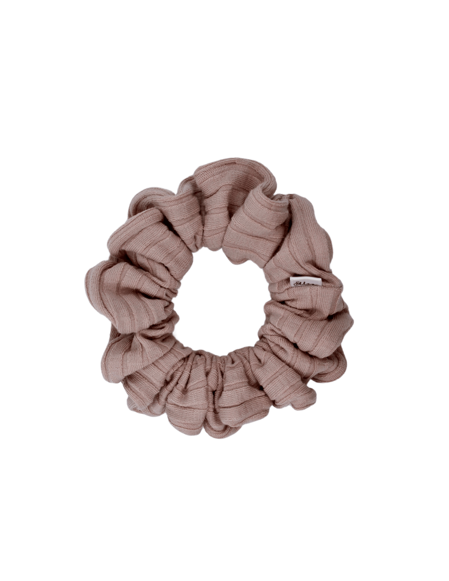 Pink Wide Ribbed Scrunchie - ElleaShop