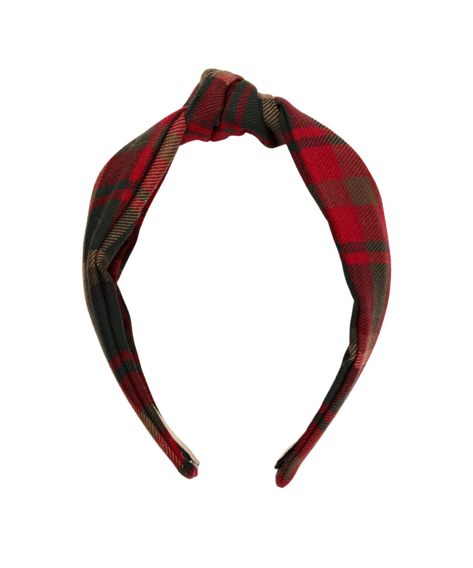 Winter Plaid Knotted Headband - ElleaShop