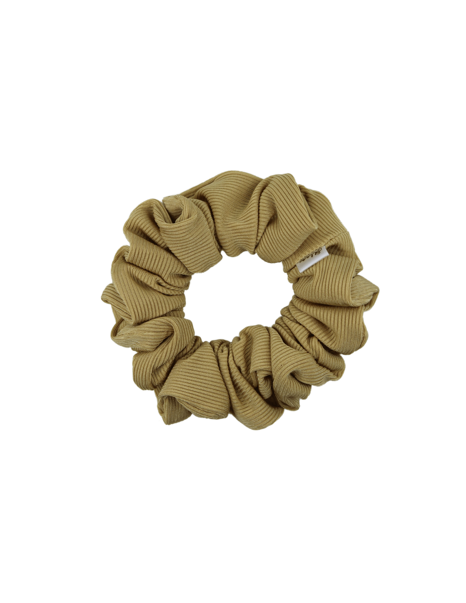 Golden Ribbed Sport Scrunchie - ElleaShop
