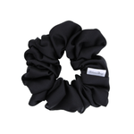 Black Satin Scrunchie - ElleaShop