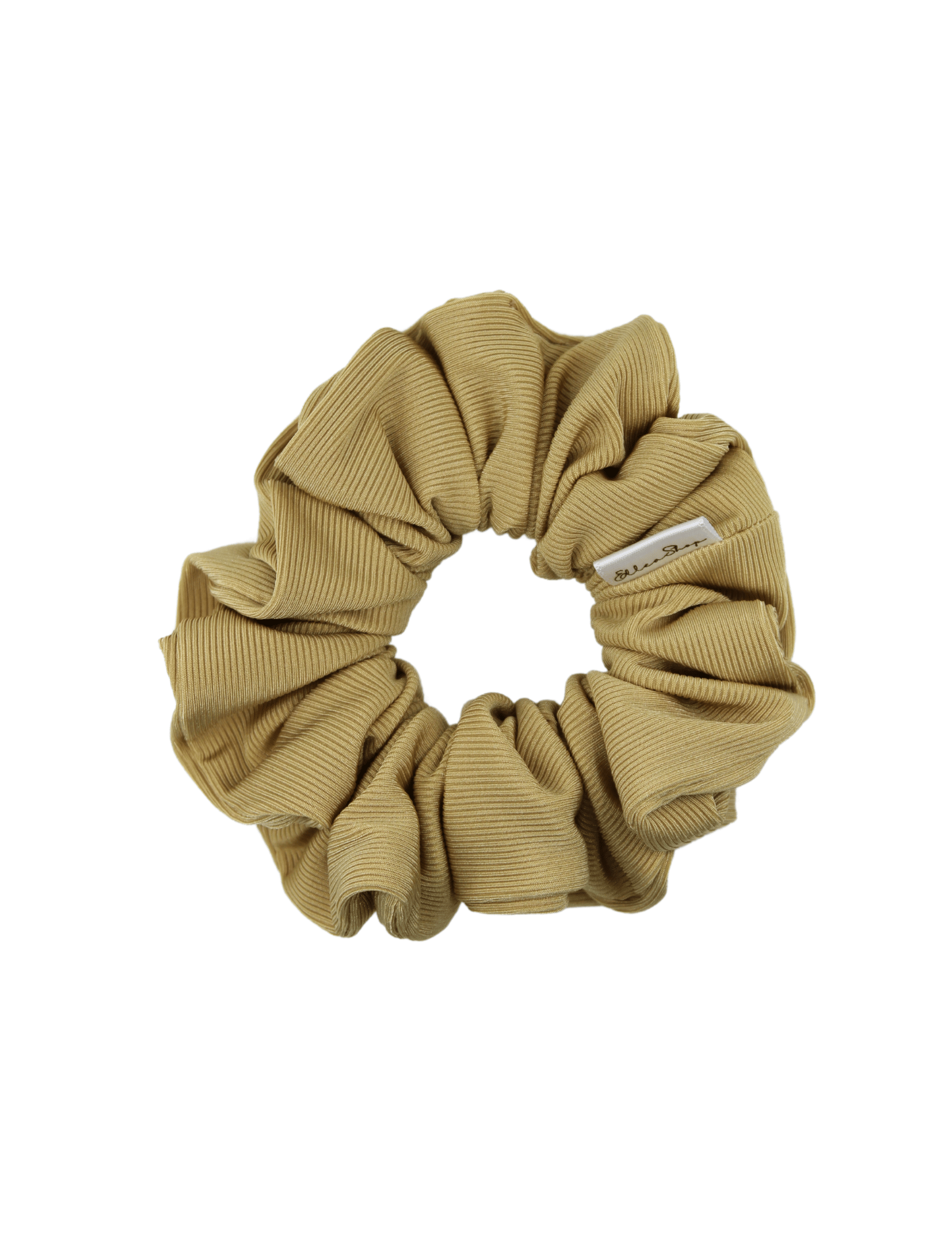 Golden Ribbed Sport Scrunchie - ElleaShop