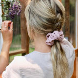 Dusty Rose Muslin Scrunchie - ElleaShop