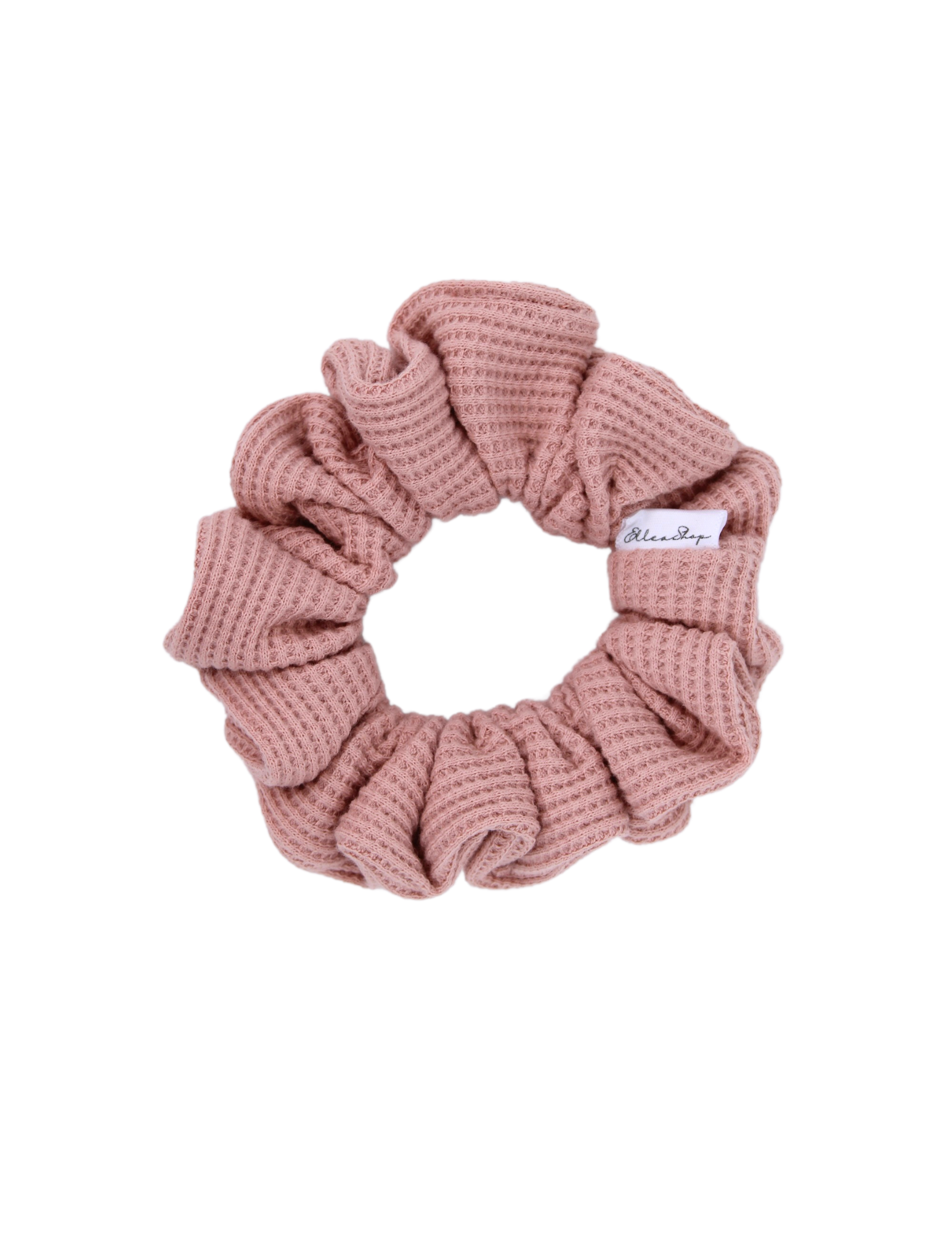 Peach Waffle Scrunchie - ElleaShop