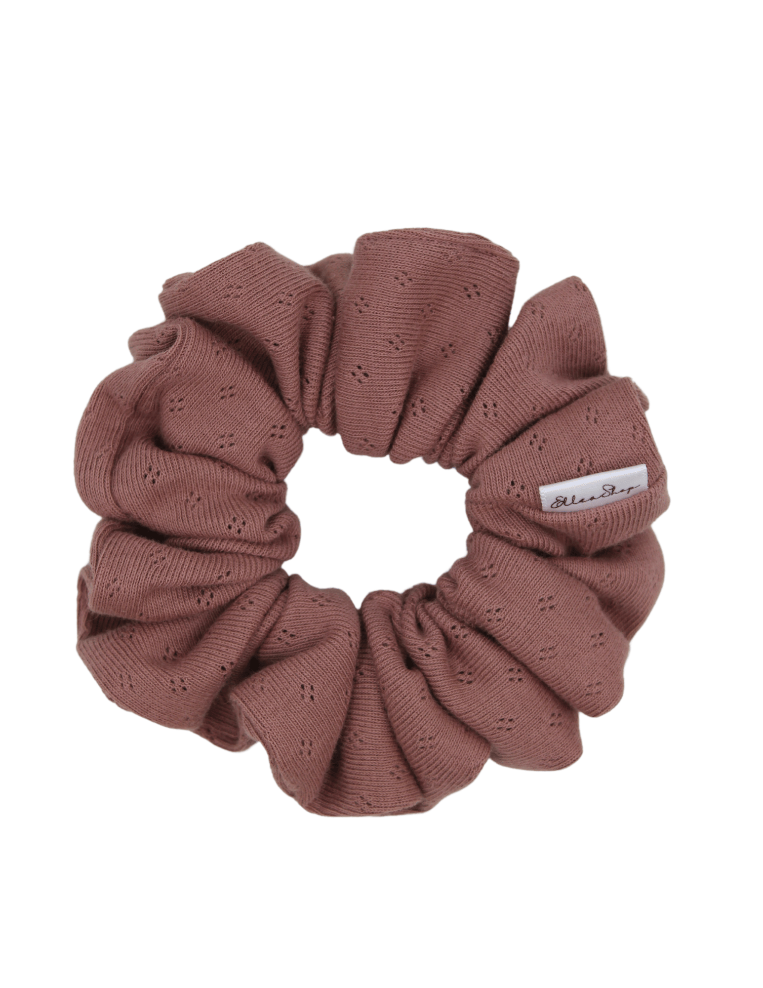 Mauve Pointelle Scrunchie - ElleaShop