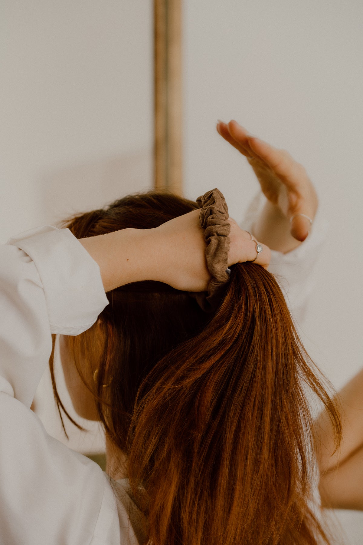 Americano Jersey Scrunchie - ElleaShop