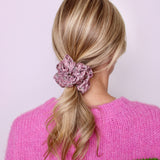 Flowering Vine Ribbed Scrunchie - ElleaShop