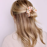 Autumn Stripes Ribbed Scrunchie - ElleaShop