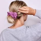 Raspberry Muslin Scrunchie - ElleaShop