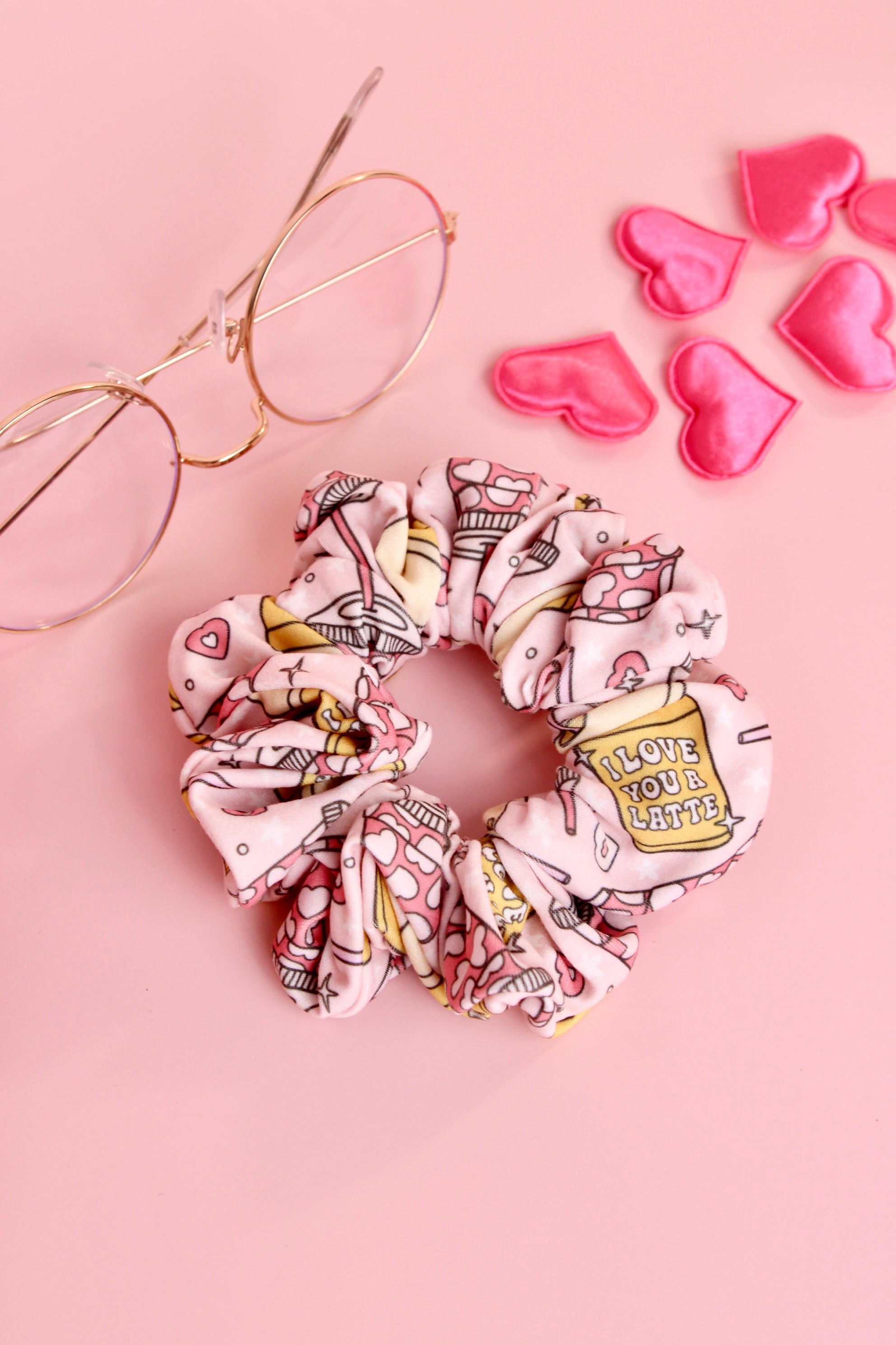 Love You a Latte Scrunchie - ElleaShop