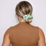 Seafoam Luxe Satin Scrunchie - ElleaShop