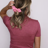 Flamingo Bow Scrunchie - ElleaShop