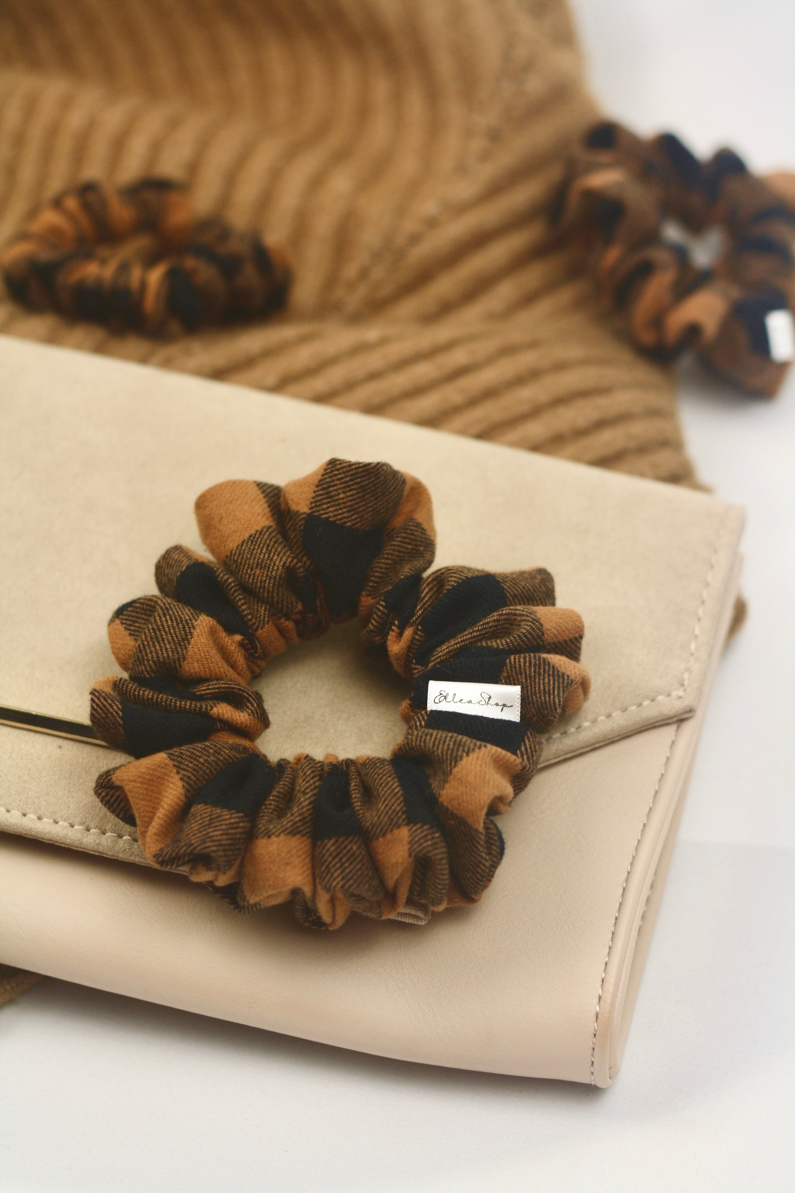 Fall Plaid Scrunchie - ElleaShop