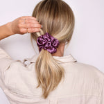 Heather Rose Mulberry Silk Scrunchie - ElleaShop