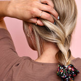 Night Garden Satin Scrunchie - ElleaShop