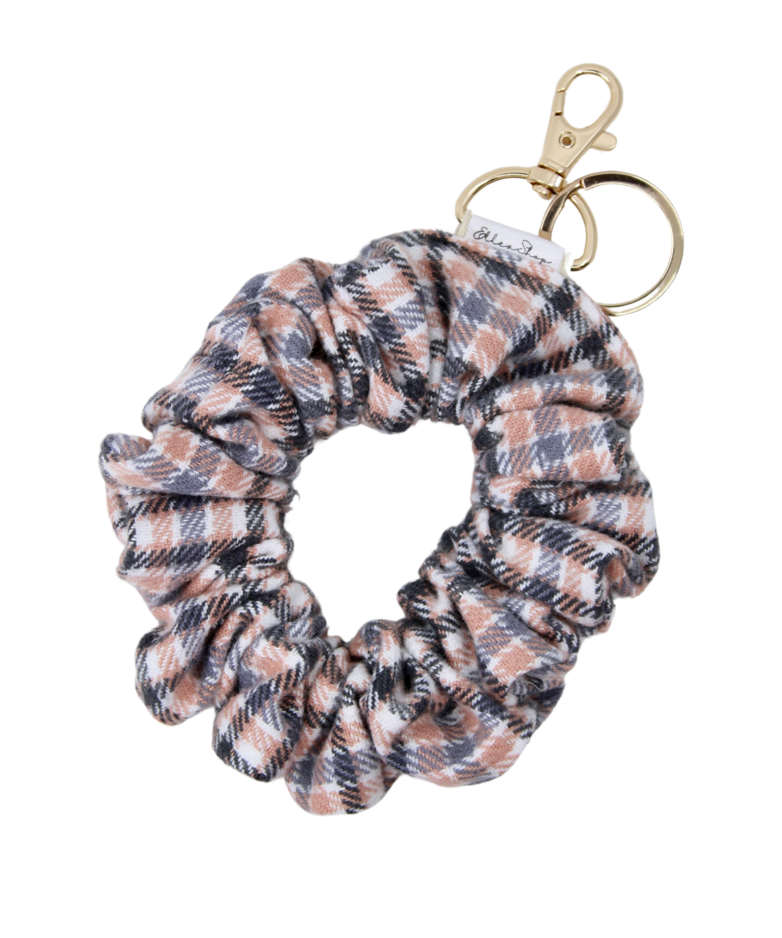 Pink Plaid ScrunchKey - ElleaShop