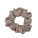 Eggnog Soft Ribbed Scrunchie - ElleaShop