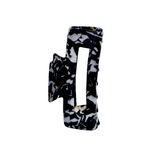 Black Marble Medium Claw Clip - ElleaShop