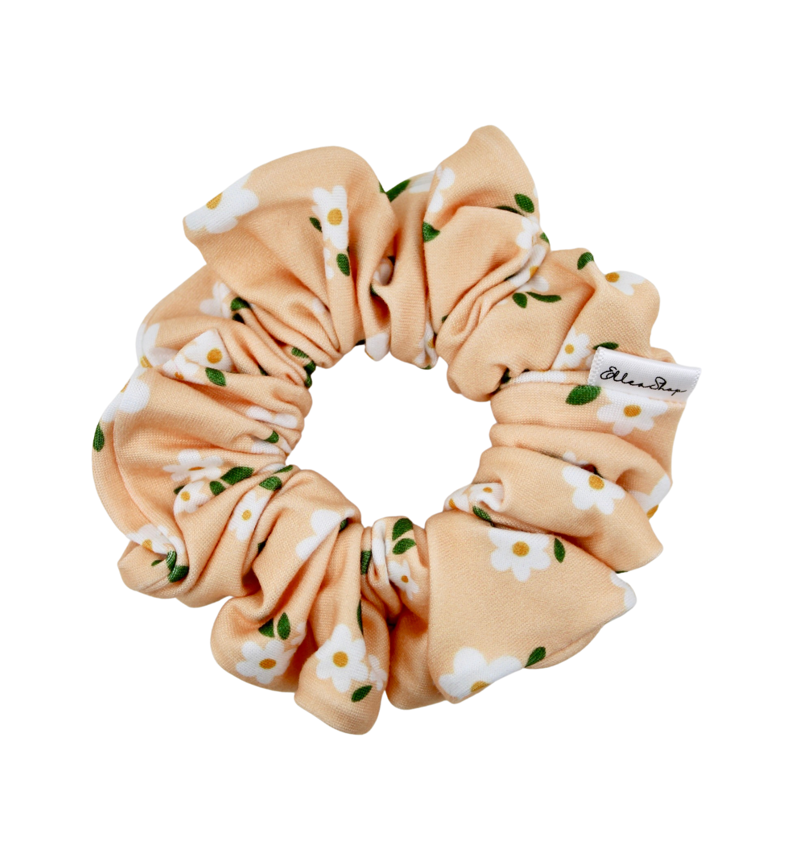 Peach Daisy Scrunchie - ElleaShop