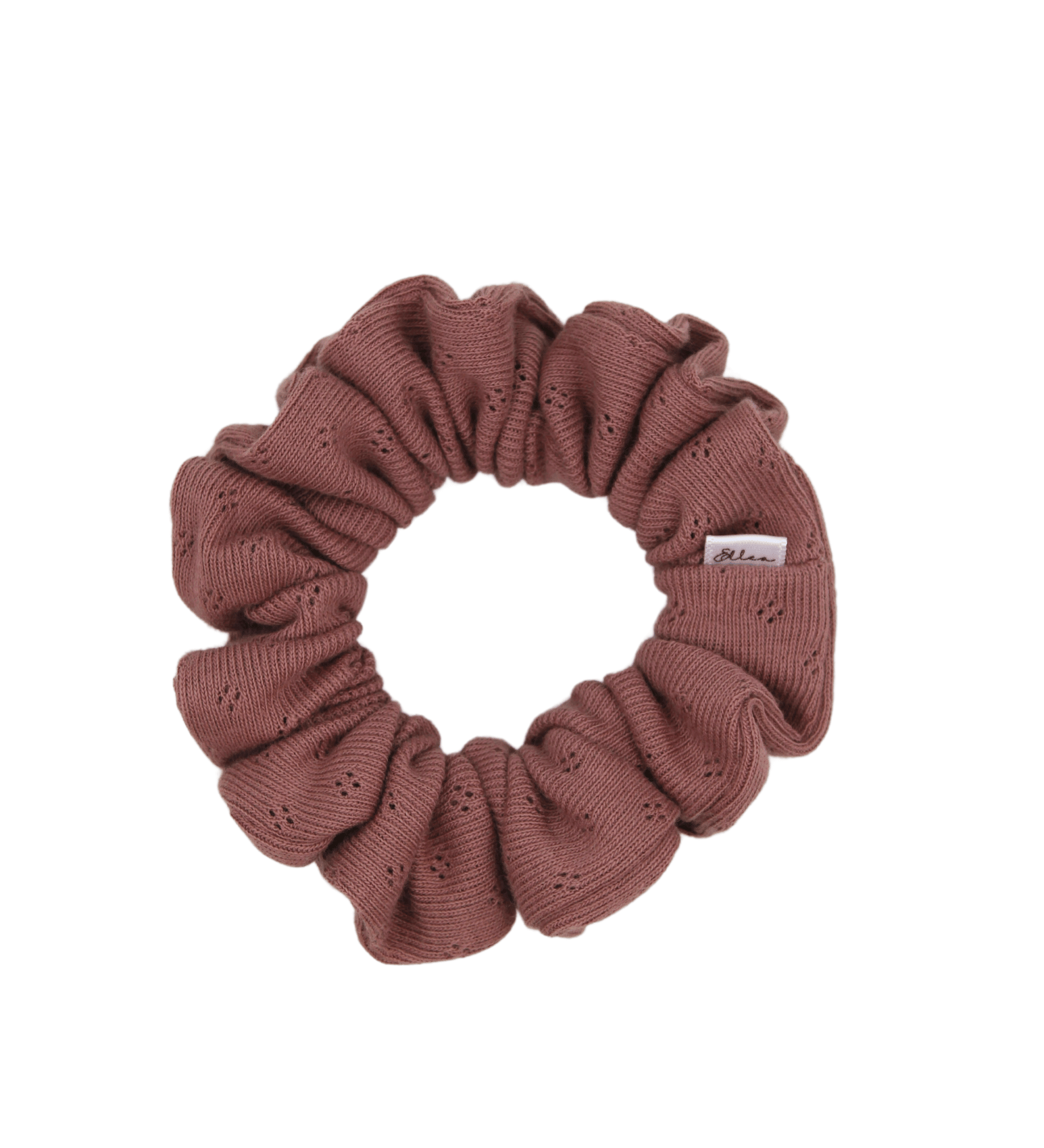 Mauve Pointelle Scrunchie - ElleaShop