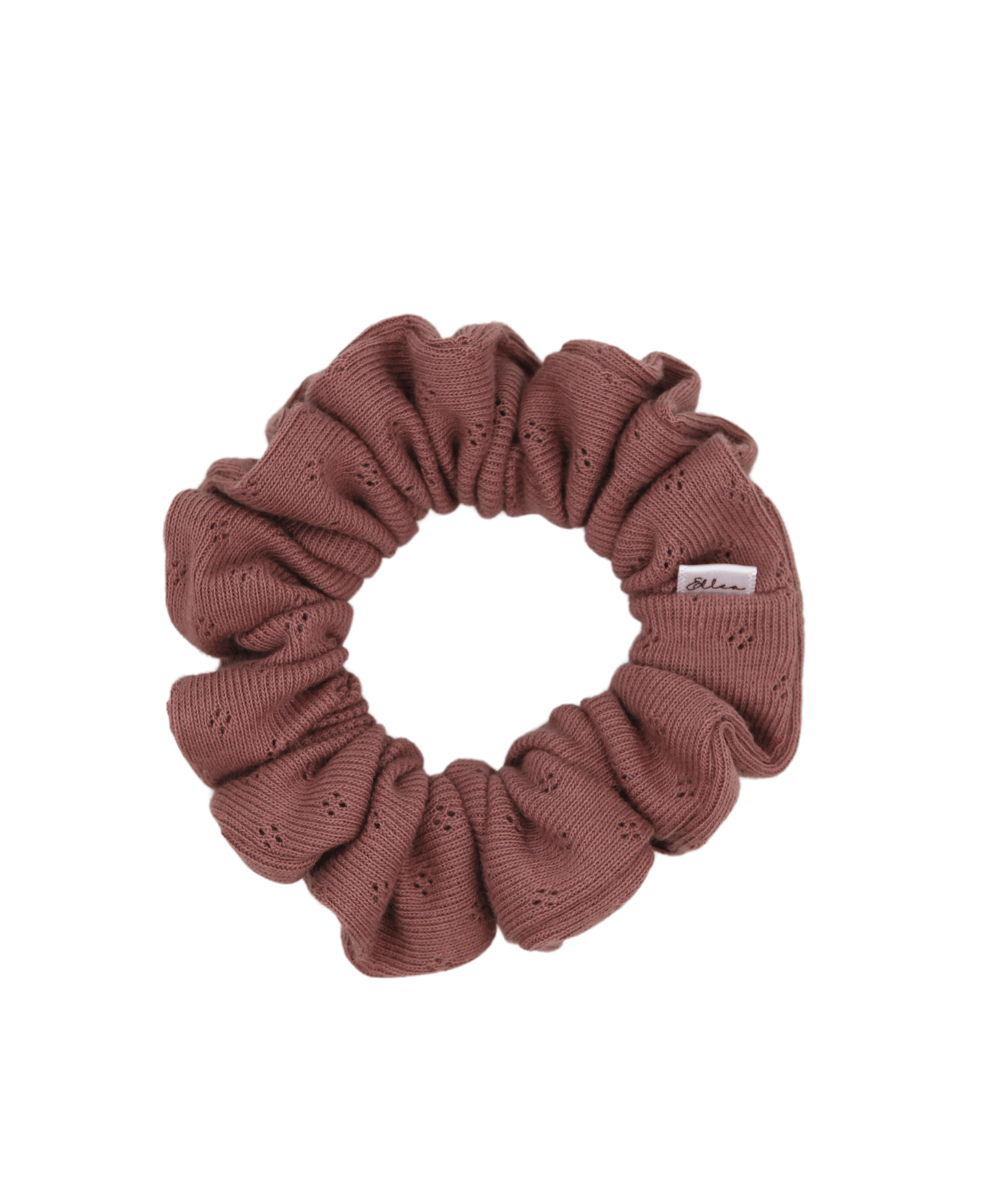 Mauve Pointelle Scrunchie - ElleaShop