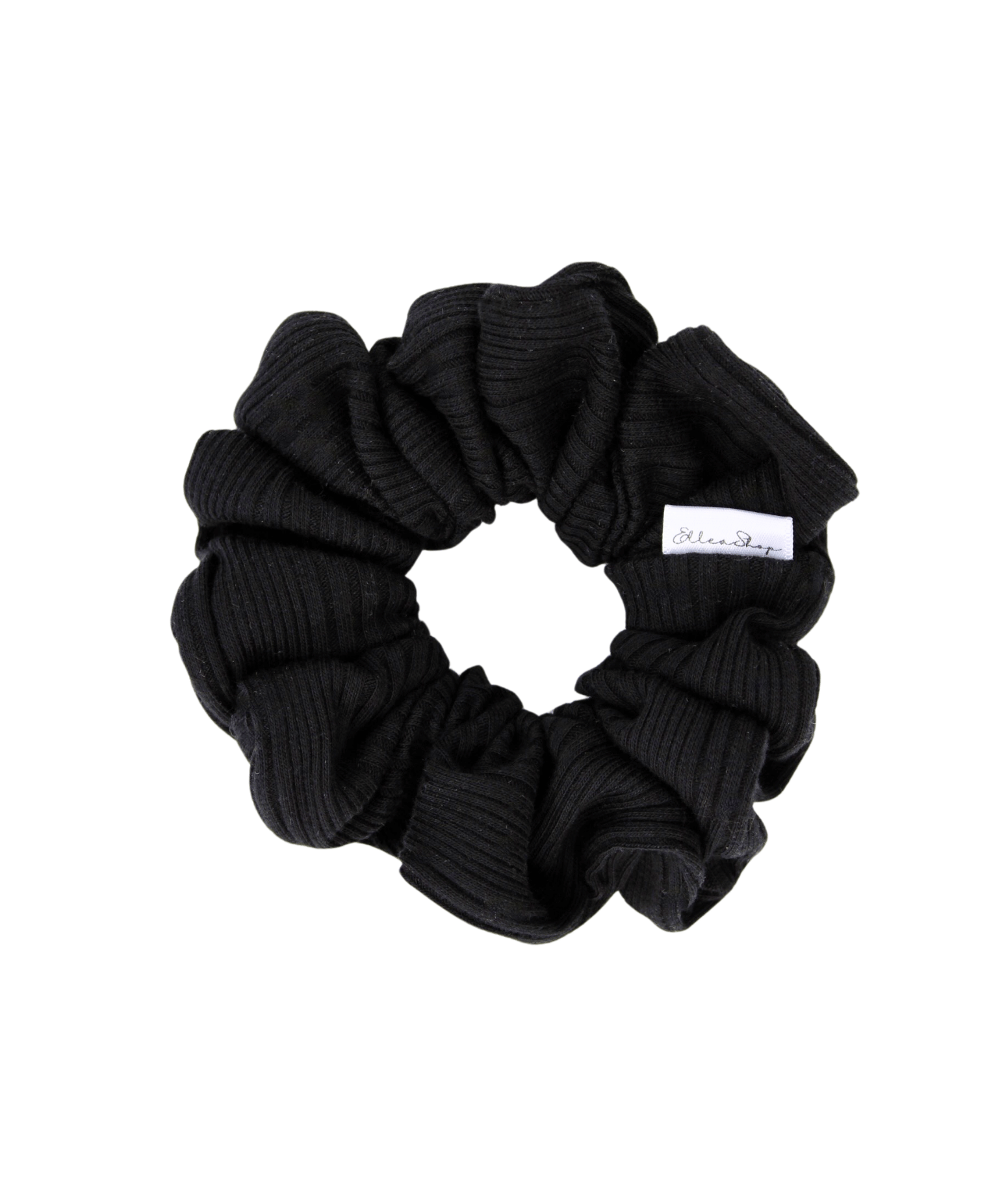 Black Stria Scrunchie - ElleaShop