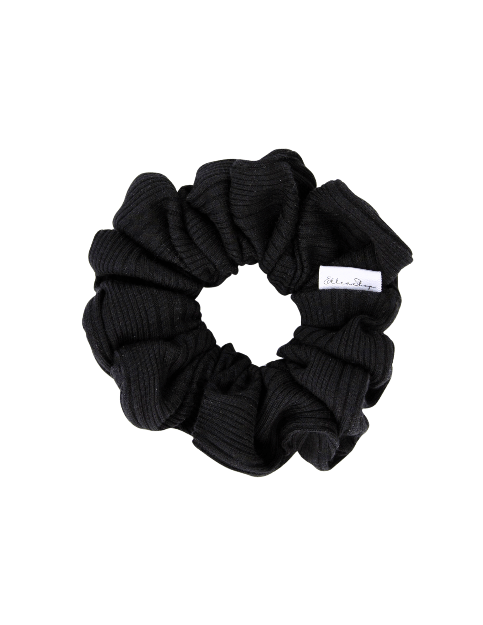 Black Stria Scrunchie - ElleaShop