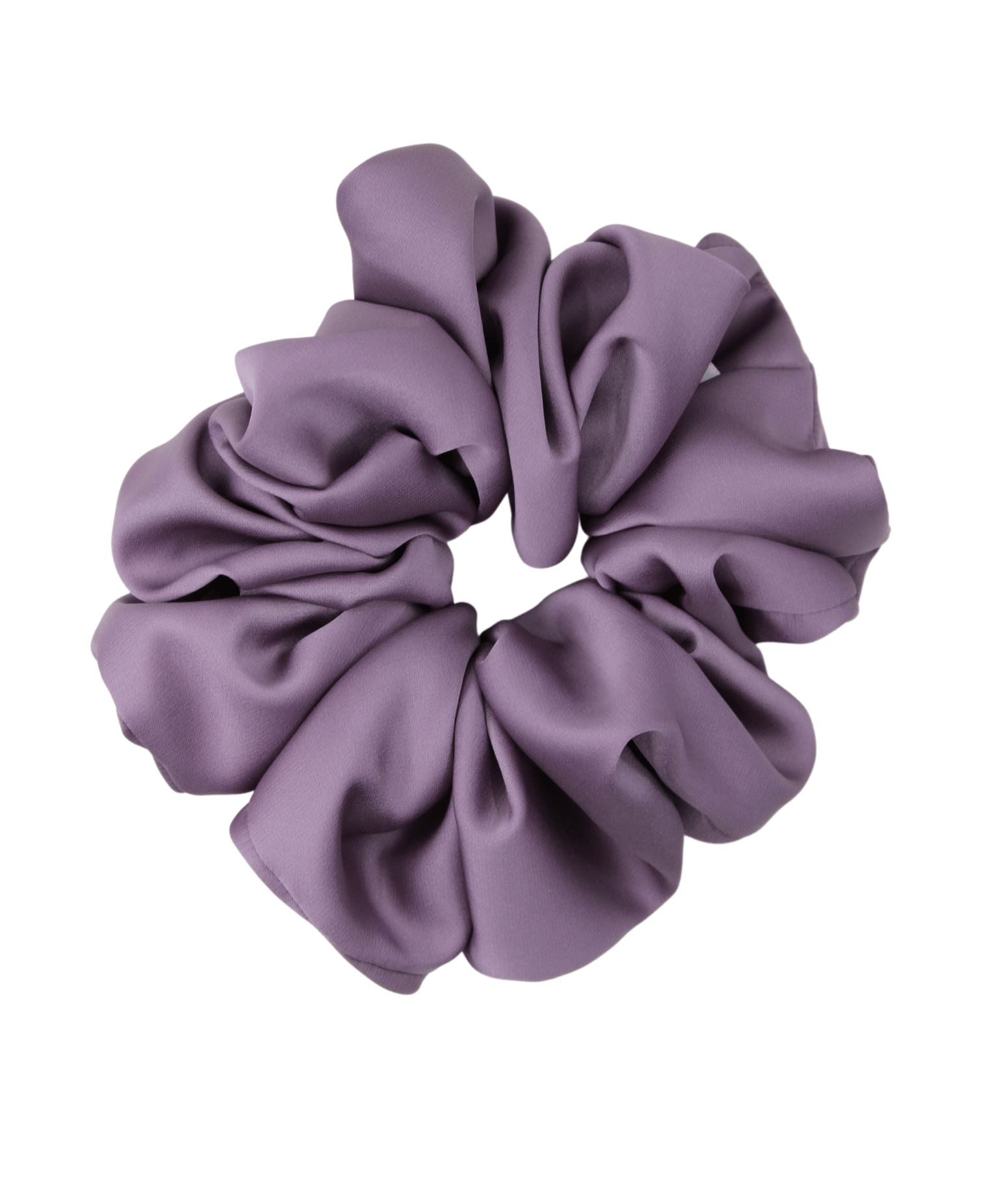 Old Mauve Satin Scrunchie - ElleaShop