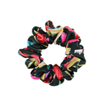Black Floral Sport Scrunchie - ElleaShop