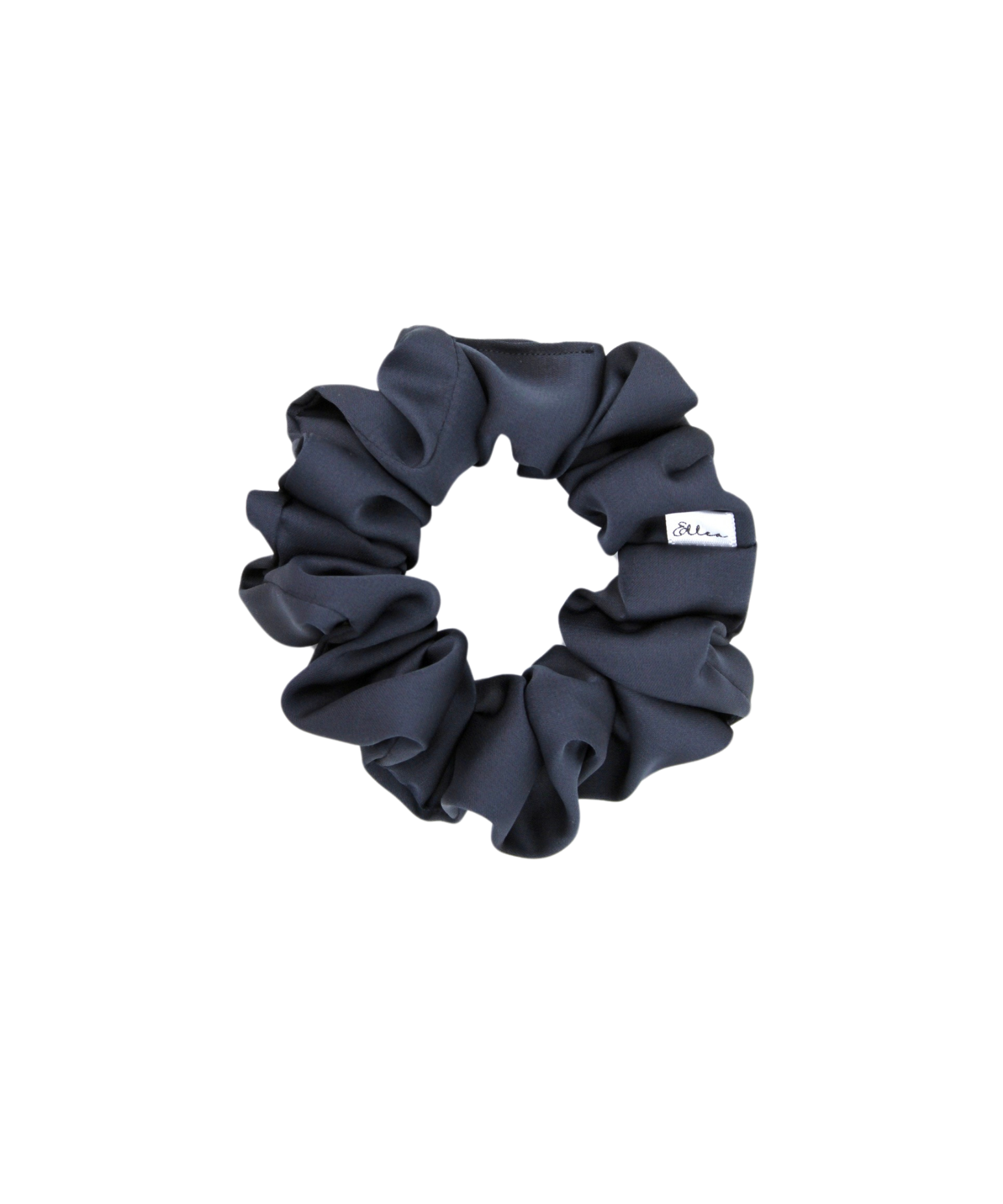 Charcoal Satin Scrunchie