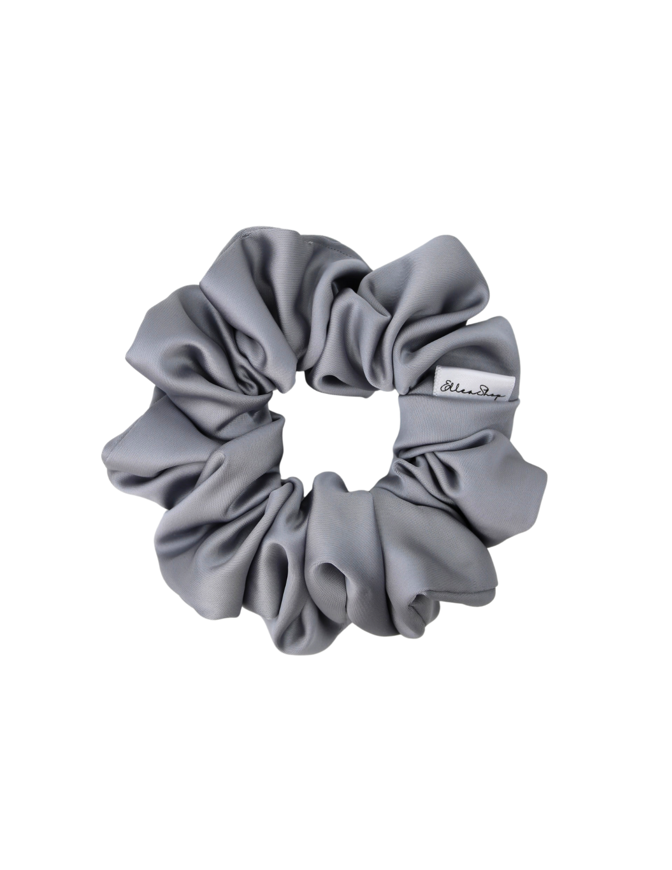 Platinum Luxe Satin Scrunchie - ElleaShop