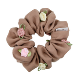 Blushing Rosette Scrunchie - ElleaShop