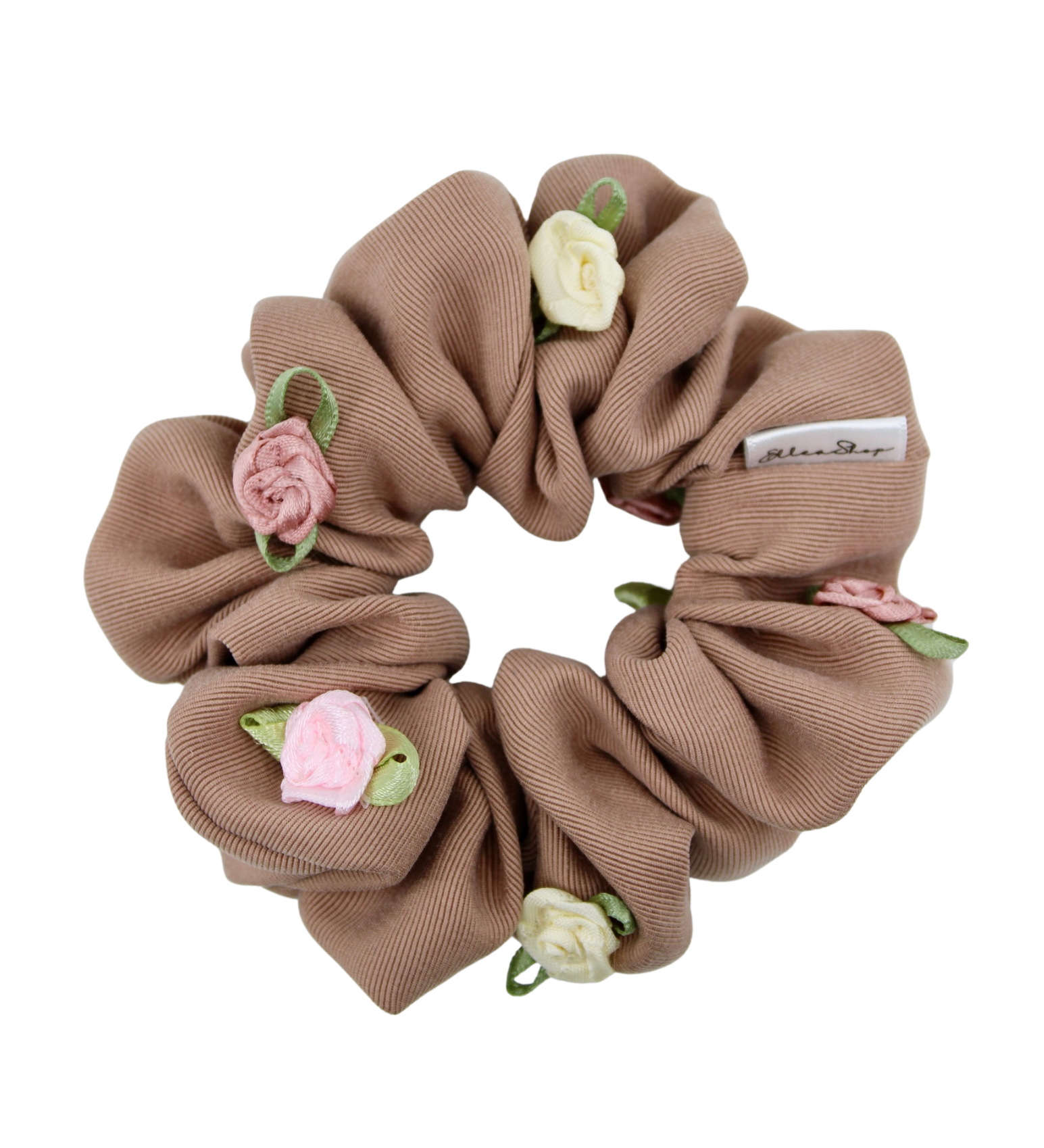Blushing Rosette Scrunchie - ElleaShop