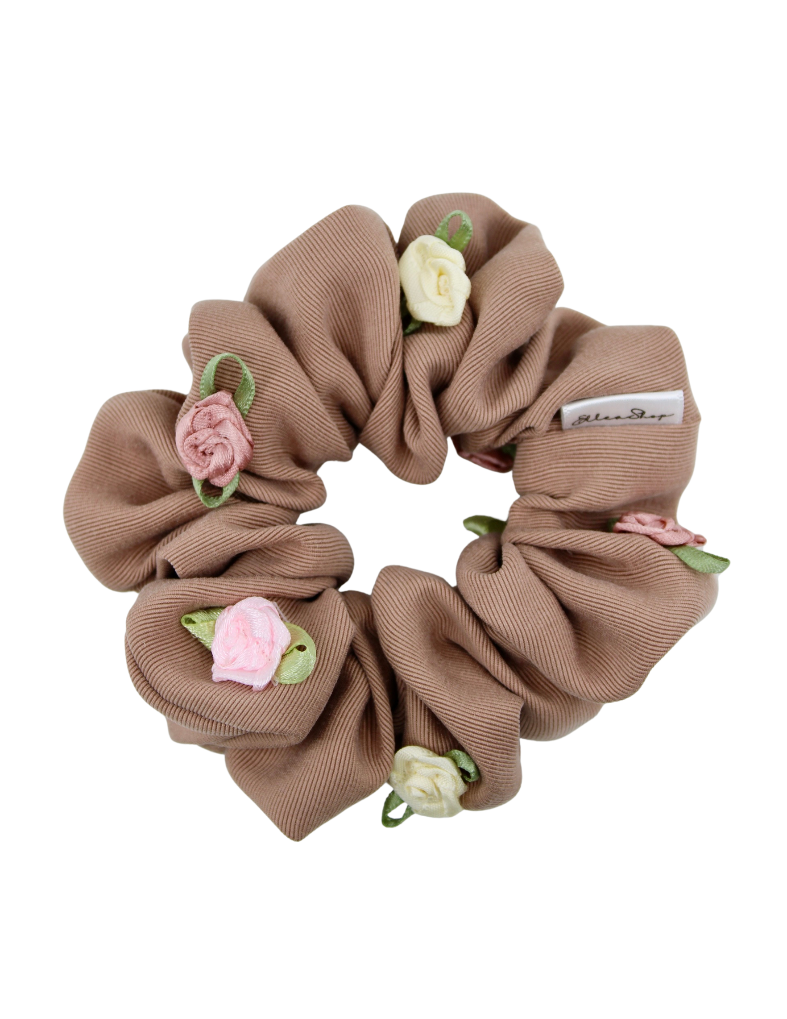 Blushing Rosette Scrunchie - ElleaShop