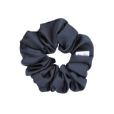 Charcoal Satin Scrunchie