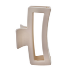 Matte Ivory Jumbo Claw Clip - ElleaShop
