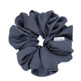 Charcoal Satin Scrunchie