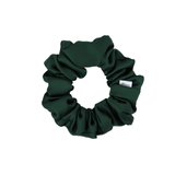 Hunter Green Luxe Satin Scrunchie