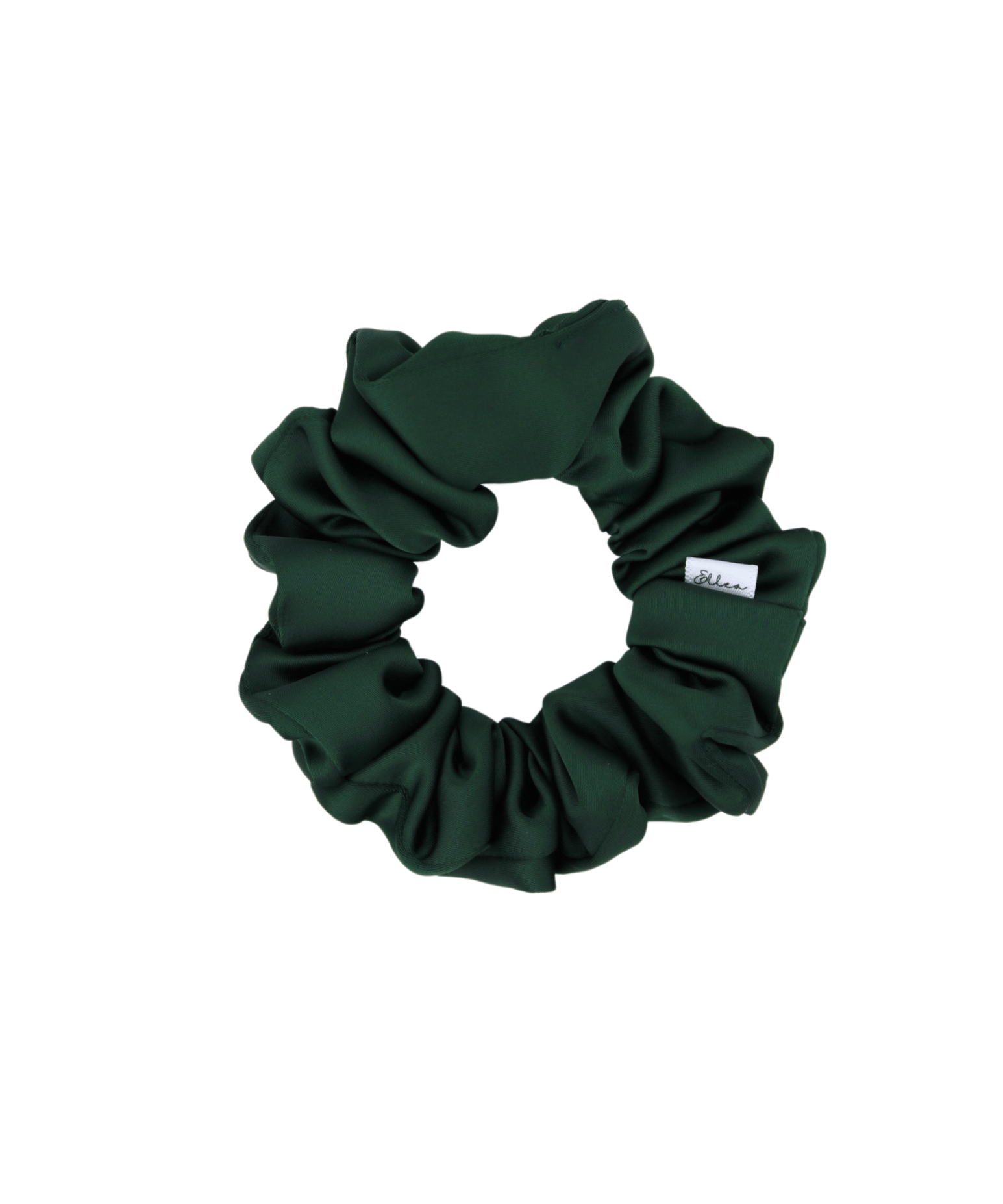 Hunter Green Satin Scrunchie