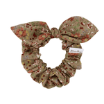 Antique Floral Bow Scrunchie - ElleaShop