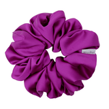 Fuchsia Satin Scrunchie