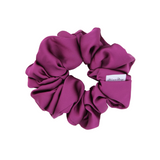Eggplant Satin Scrunchie