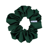 Hunter Green Satin Scrunchie