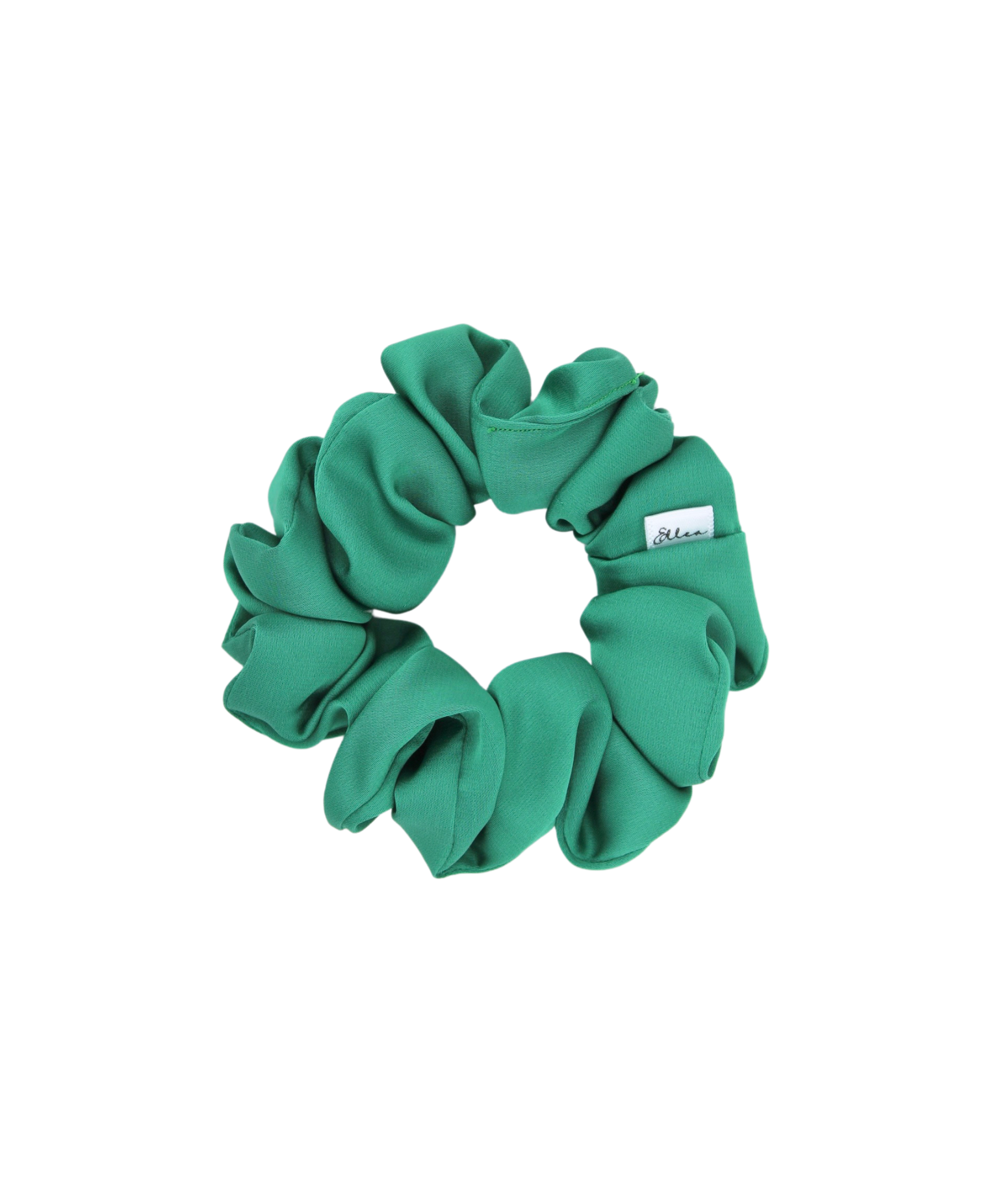 Emerald Satin Scrunchie