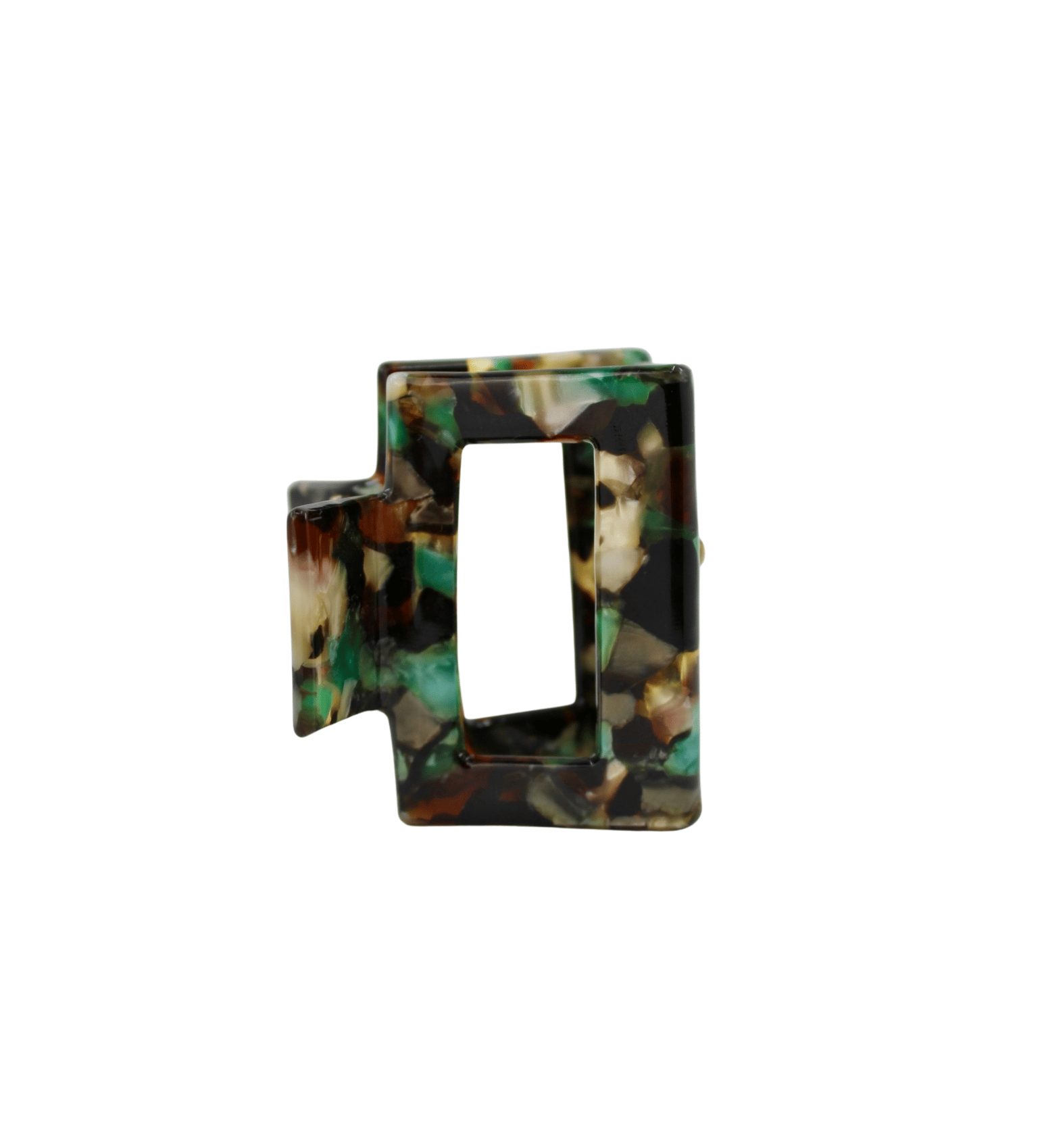 Emerald Tortoise Mini Claw Clip - ElleaShop