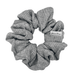 Grey Soft Ribbed Scrunchie - ElleaShop