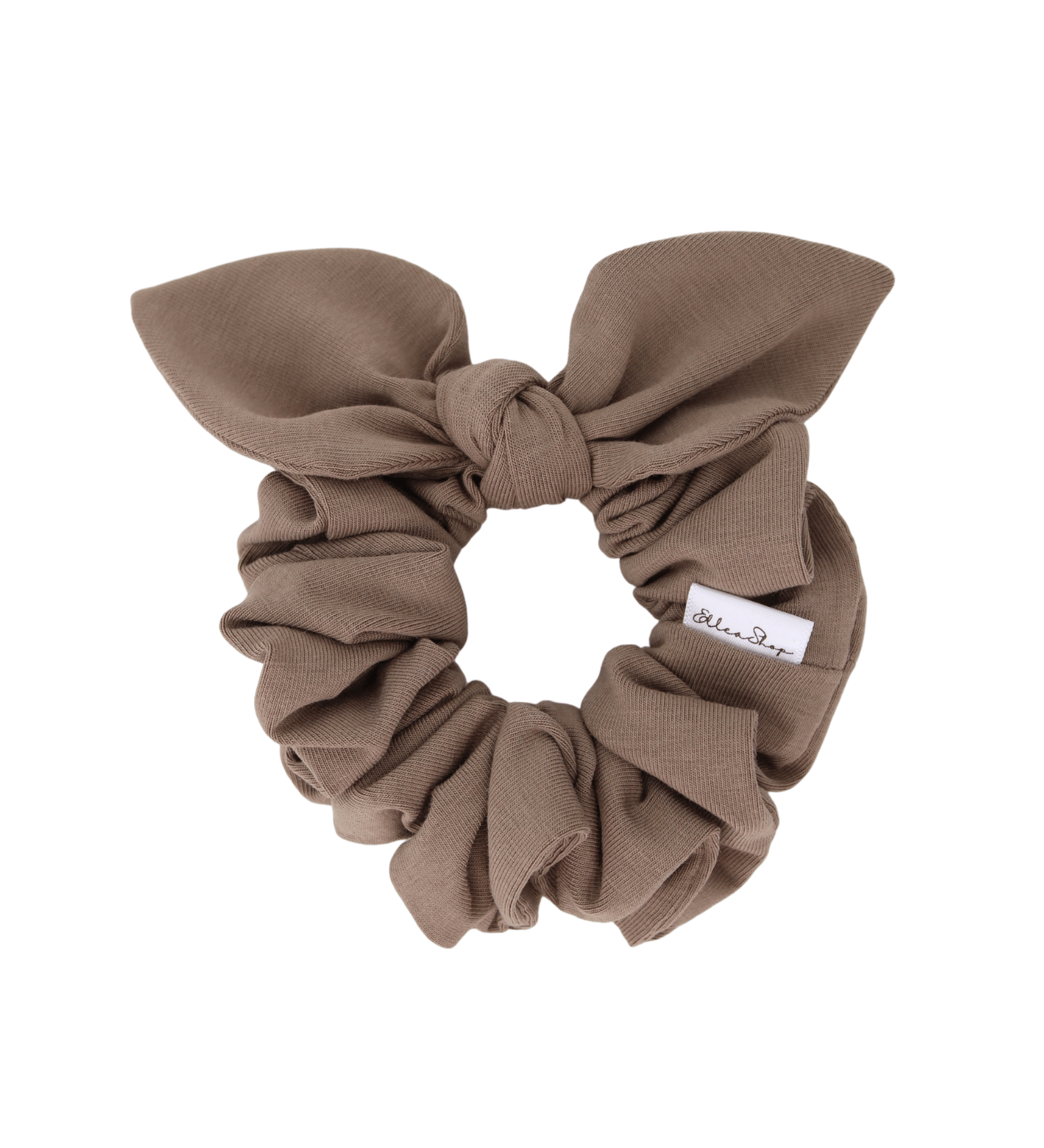 Taupe Bow Scrunchie - ElleaShop