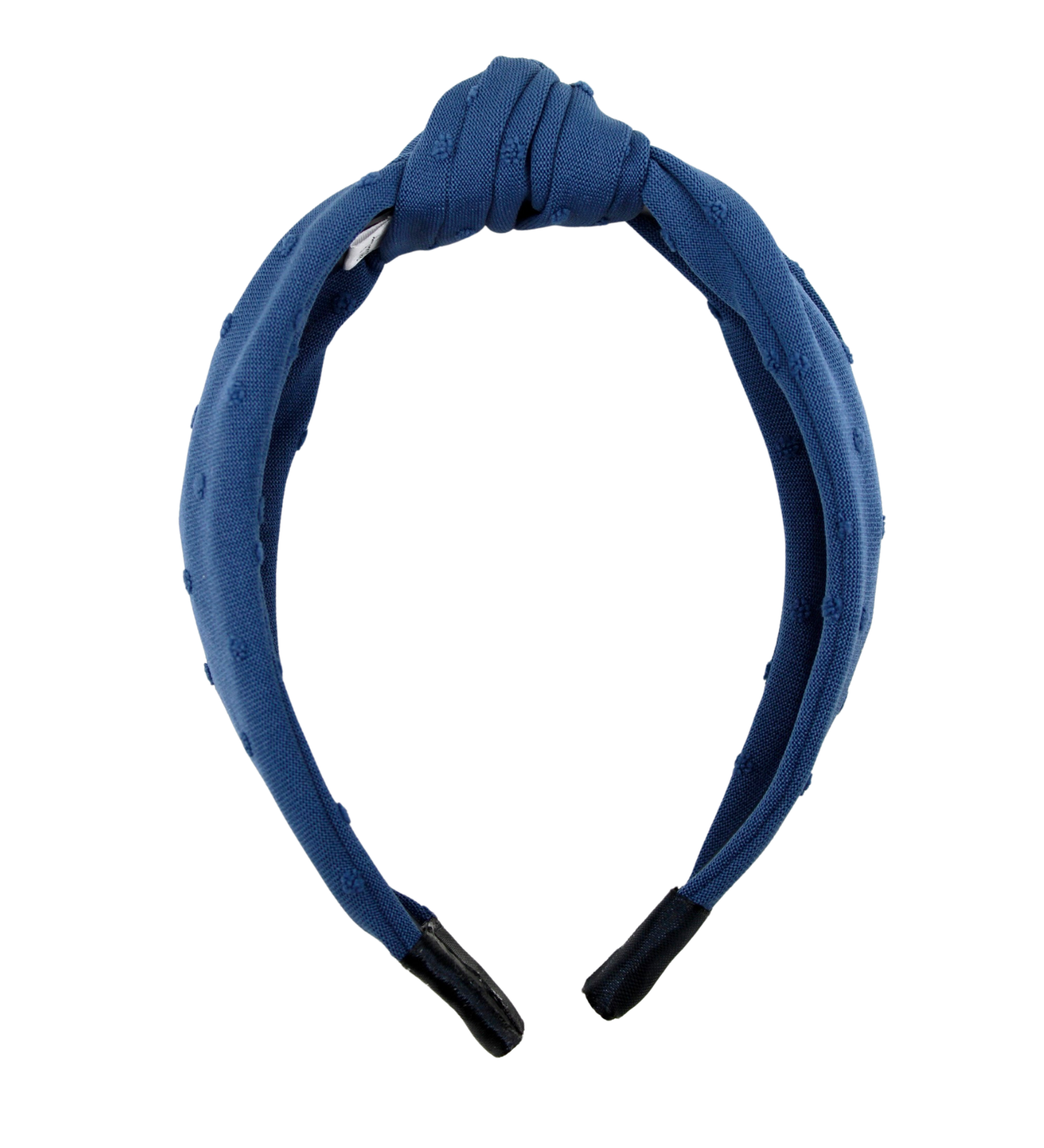 Blue Swiss Dot Knotted Headband - ElleaShop
