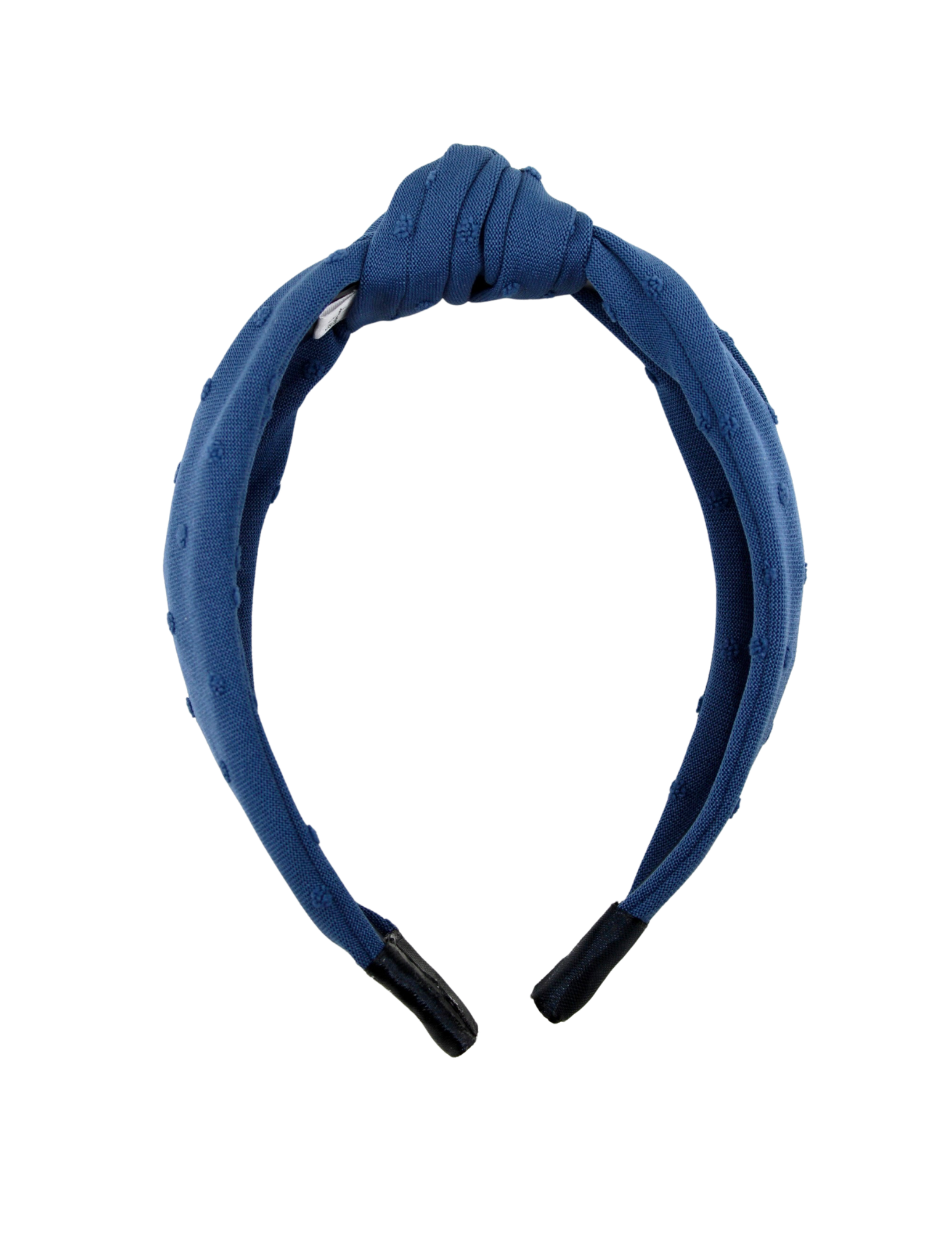 Blue Swiss Dot Knotted Headband - ElleaShop